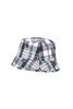 IKAT Madras Bucket Hat - White/Navy Thumbnail