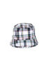 IKAT Madras Bucket Hat - White/Navy Thumbnail