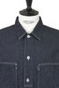 Military Shirt Jacket CotLinen 47-706E - Indigo Thumbnail