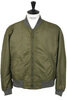USNA Jacket Flight Satin - Olive Thumbnail