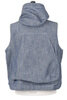 Hooded Vest 10oz Sea Canvas - Indigo Thumbnail
