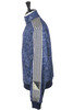 Smooth Jersey Cookie Bandana Track Jacket - Navy Thumbnail