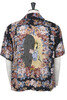 Silk Rayon Wrangler Shirt AMATERASE - Black Thumbnail