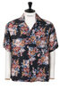 Silk Rayon Wrangler Shirt AMATERASE - Black Thumbnail