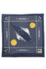 Fastcolor Selvedge Bandana (Mirrored Fuji) - Navy Thumbnail