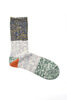 60 Yarns 2 Tone Heel Socks - Green Thumbnail