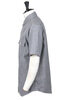 01-8172-64 Work Shirt Grey Chambray Short Sleeve Flap Pocket - Grey Thumbnail