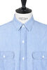 01-8172-99 Work Shirt Bleached Chambray Short Sleeve Flap Pocket - Bleached Thumbnail