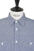 SV-SH-031 Mini Check Work Shirt - Indigo Thumbnail