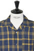 SV-SH-032 Linen Open Neck Shirt - Navy/Yellow Thumbnail
