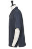 SV-SH-033 Linen Open Collared Shirt - Navy Thumbnail