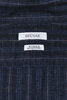 SV-SH-033 Linen Open Collared Shirt - Navy Thumbnail