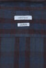 SV-SH-034 Linen Big Check Open Neck Shirt - Navy Thumbnail