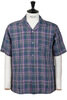 SV-SH-033 Linen Open Collared Shirt - Green Thumbnail