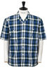 Mercantile Short Sleeve Vacation Madras Seersucker - Navy Check Thumbnail