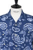 Mercantile Short Sleeve Vacation Madras Batik Print - Blue Thumbnail