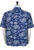 Mercantile Short Sleeve Vacation Madras Batik Print - Blue Thumbnail