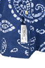 Mercantile Short Sleeve Vacation Madras Batik Print - Blue Thumbnail