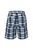 Drawstring Shorts Madras Seersucker Check - Navy Thumbnail
