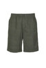 Drawstring Shorts 8oz Twin Weft Chambray - Olive Thumbnail