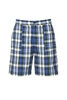 Drawstring Shorts Madras Seersucker Check - Navy Thumbnail