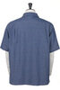 Vacation CotLin Chambray Open Collar Shirt - Blue Thumbnail