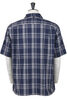 Vacation Open Collar Check Shirt - Navy Thumbnail
