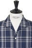 Vacation Open Collar Check Shirt - Navy Thumbnail