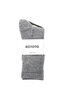 R1508 Double Face Mini Crew Organic Cotton Socks - Navy Thumbnail