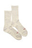 R1508 Double Face Mini Crew Organic Cotton Socks - Light Grey Thumbnail
