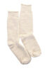 R1001 Double Face Crew Socks - Oatmeal Thumbnail