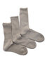 R1123 3 Pac Mix Socks - Greige Thumbnail