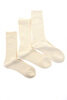R1123 3 Pac Mix Socks - Ecru Thumbnail