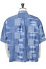 Cropped Garson Shirt  Patchwork - Indigo Thumbnail