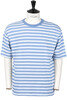 M.I.J. Stripe Tee - Washed Denim Thumbnail