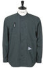 Stretch Rip Band Collar Shirt - Dk Green Thumbnail