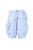 Multi Pocket Shorts - Lt Blue Thumbnail