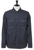 Denim Work Shirt One Wash 47-701E - Indigo Thumbnail