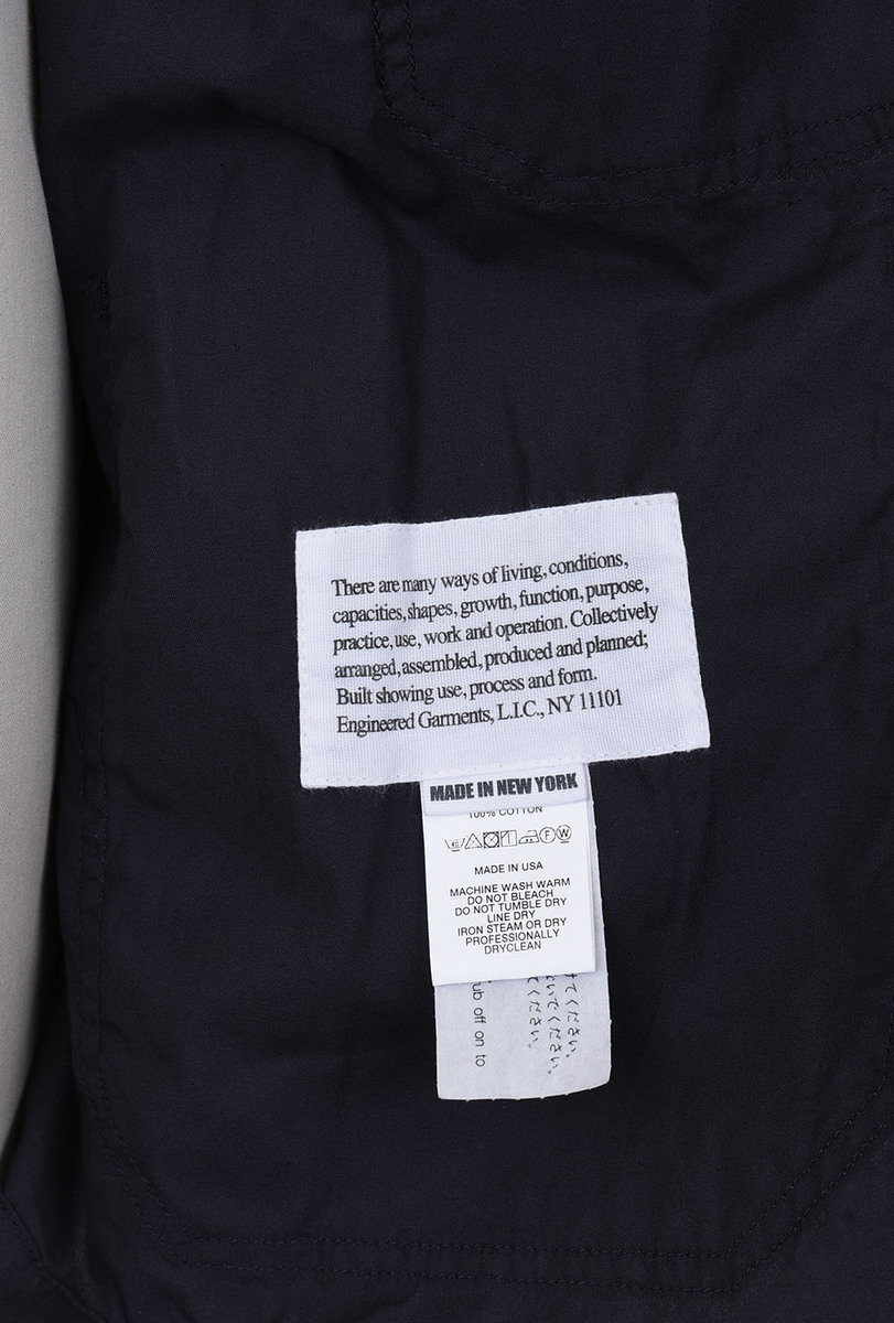 Engineered Garments Specials Mercantile Work Jacket Highcount - Dark ...