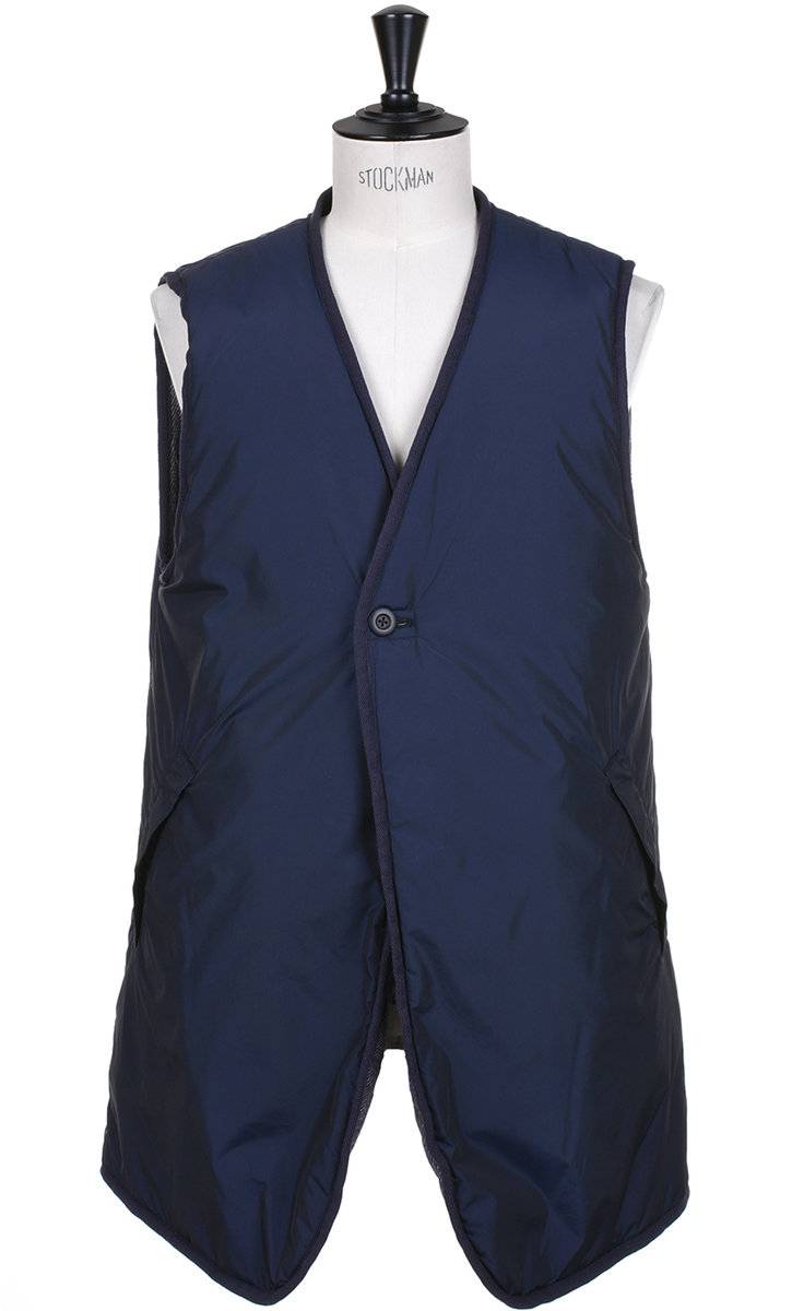 TS(S) Reversible Padded Coat Liner Vest - Navy | Kafka Mercantile