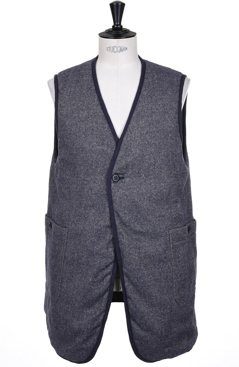 TS(S) Reversible Padded Coat Liner Vest - Navy | Kafka Mercantile