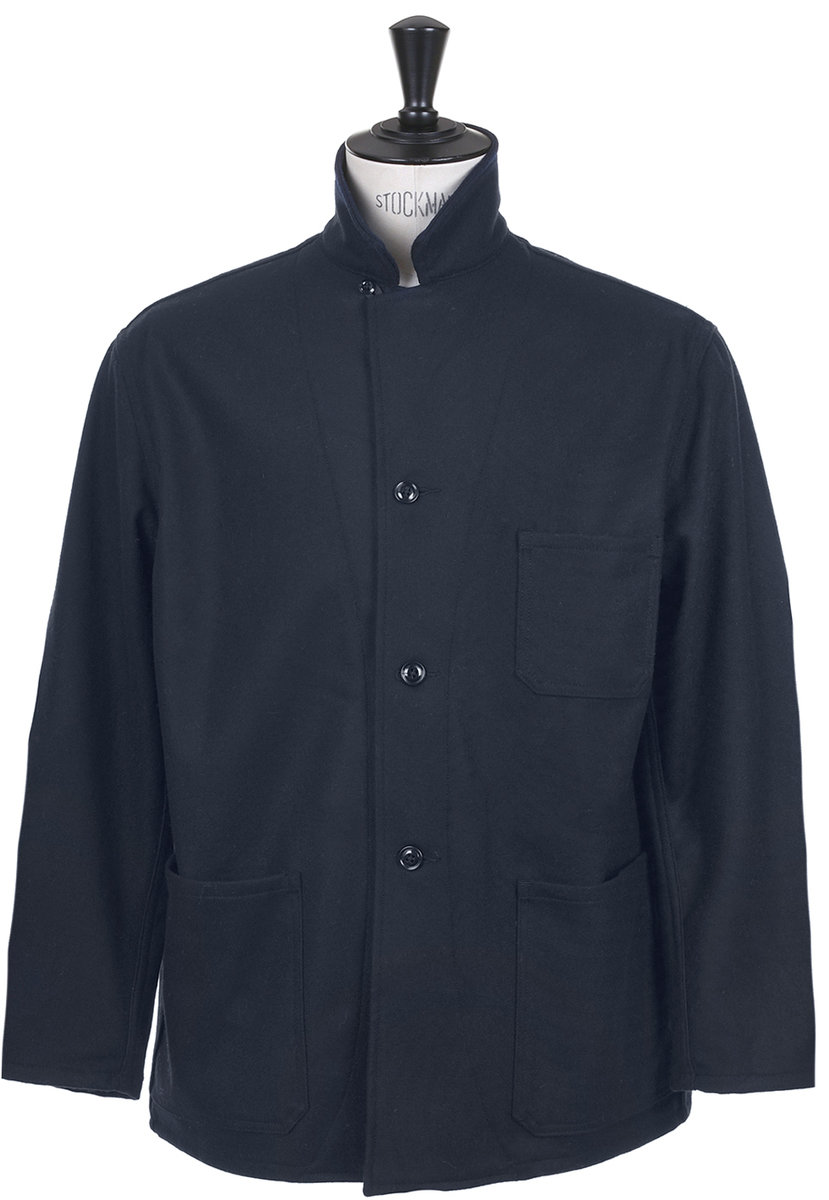 【18％OFF】 Jail Italian Jacket Mercantile Kafka at Solid Navy - Flannel Wool ジャケット・アウター