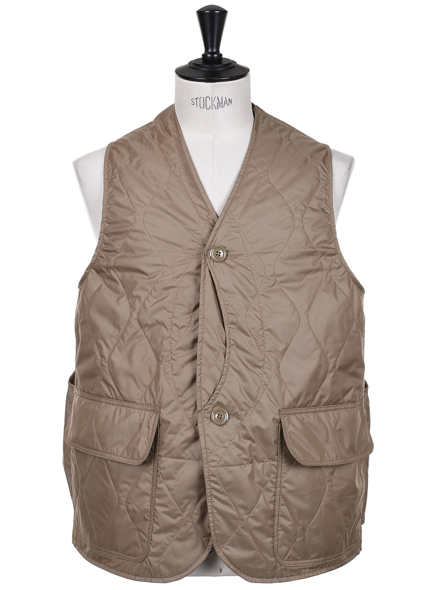 Garden Tough Vest Quilt - Dark Khaki at Kafka Mercantile