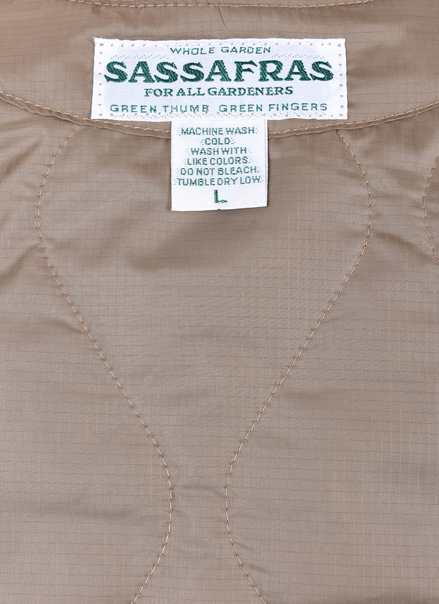 Sassafras Garden Tough Vest Quilt - Dark Khaki | Kafka Mercantile