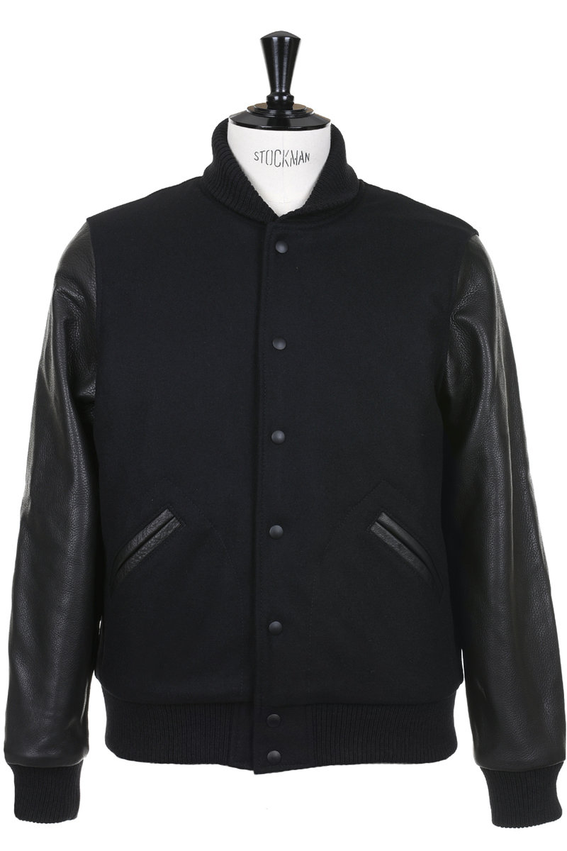 Dehen Varsity Jacket - Black | Kafka Mercantile