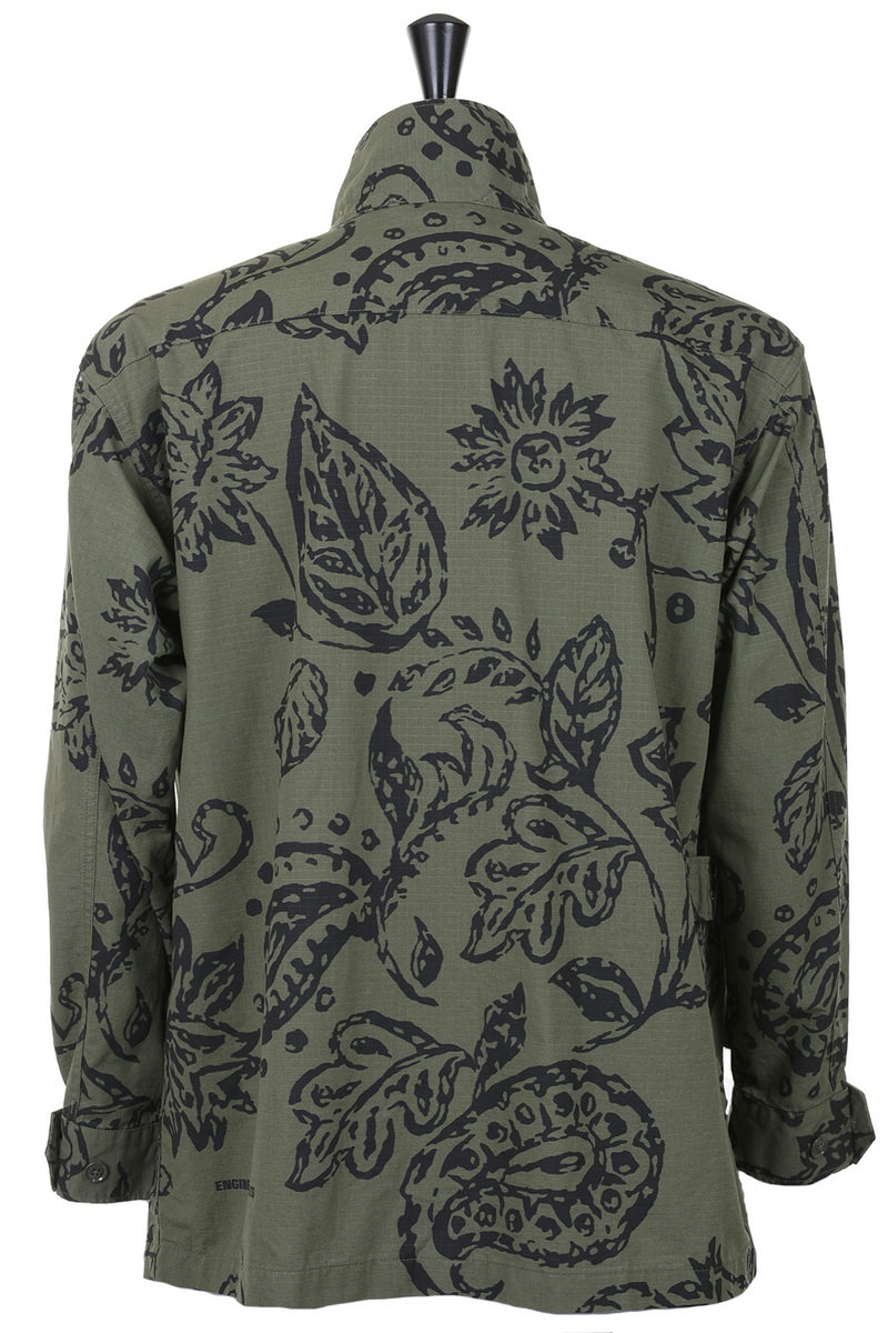 Engineered Garments Jungle Fatigue Jacket Floral Print Ripstop