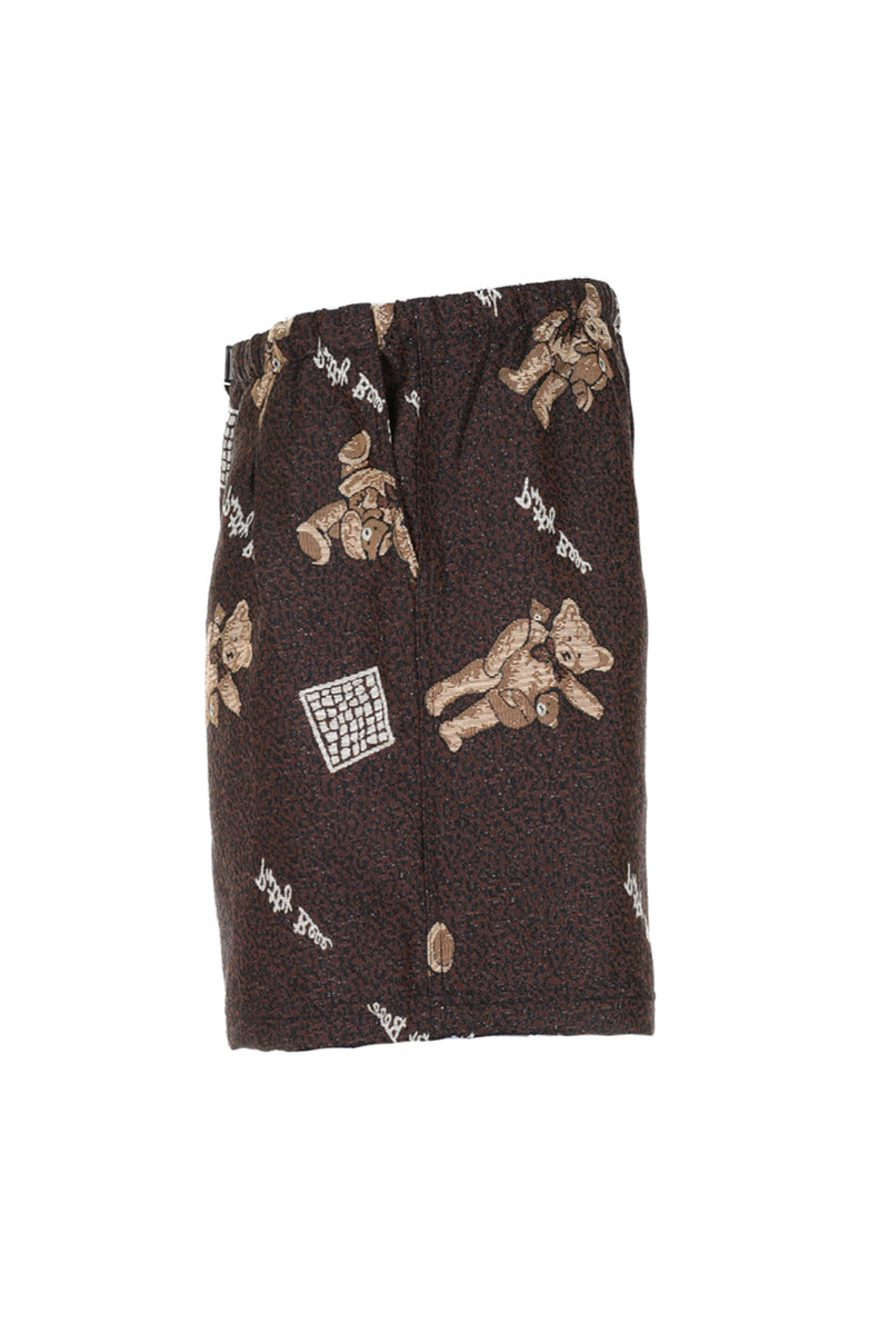 Monitaly Easy Baggy Shorts - Bear Brown x Bear Blue | Kafka Mercantile