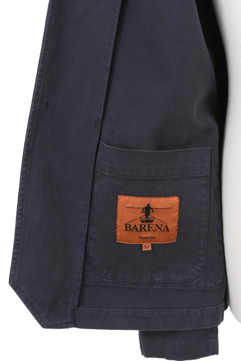 Barena Visal Overshirt Cotton Mante - Navy | Kafka Mercantile