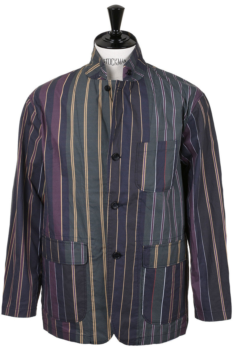 2025年新作アイテムが続々登場 Regimental Jacket Loiter Garments Engineered Stripe Multi - ジャケット・アウター
