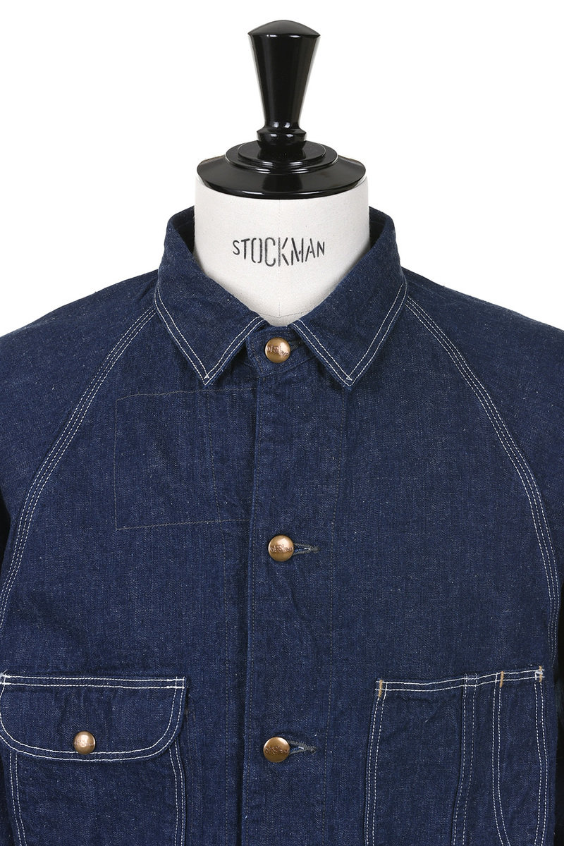 orSlow 03-6140-81 1950's Coverall One Wash - Blue orSlow 03-6140-81 1950's Coverall One Wash - Blue